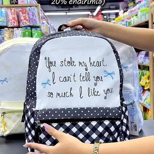Rebus «You stole my heart» çantası