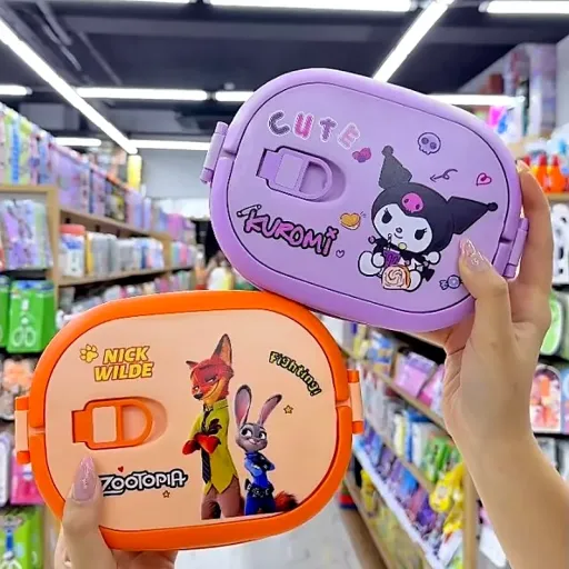 Rebus Zootopia and Kuromi lunch box