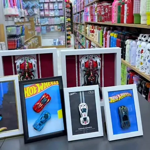 Rebus Framed Hot Wheels wall decor
