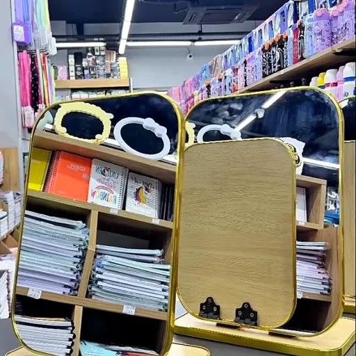 Rebus Cloud-shaped desk mirror