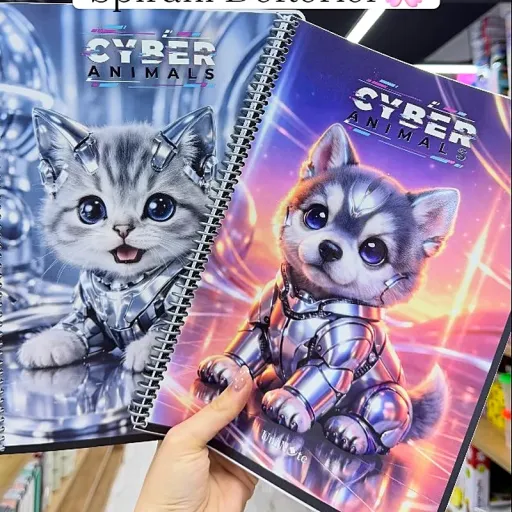 Rebus Uninote spiral notebook "Cyber"